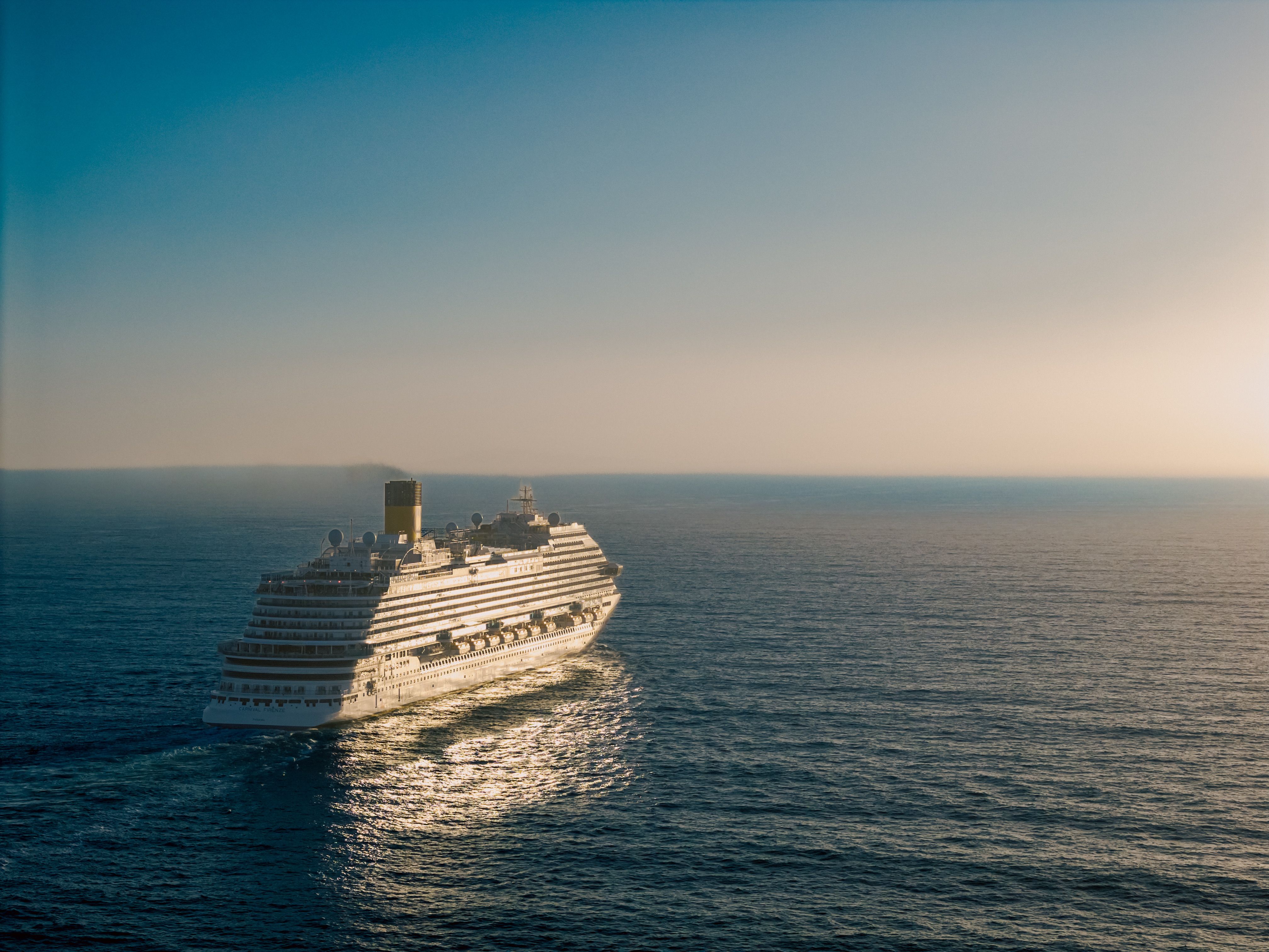 Large cruise ship Mediterranean sea